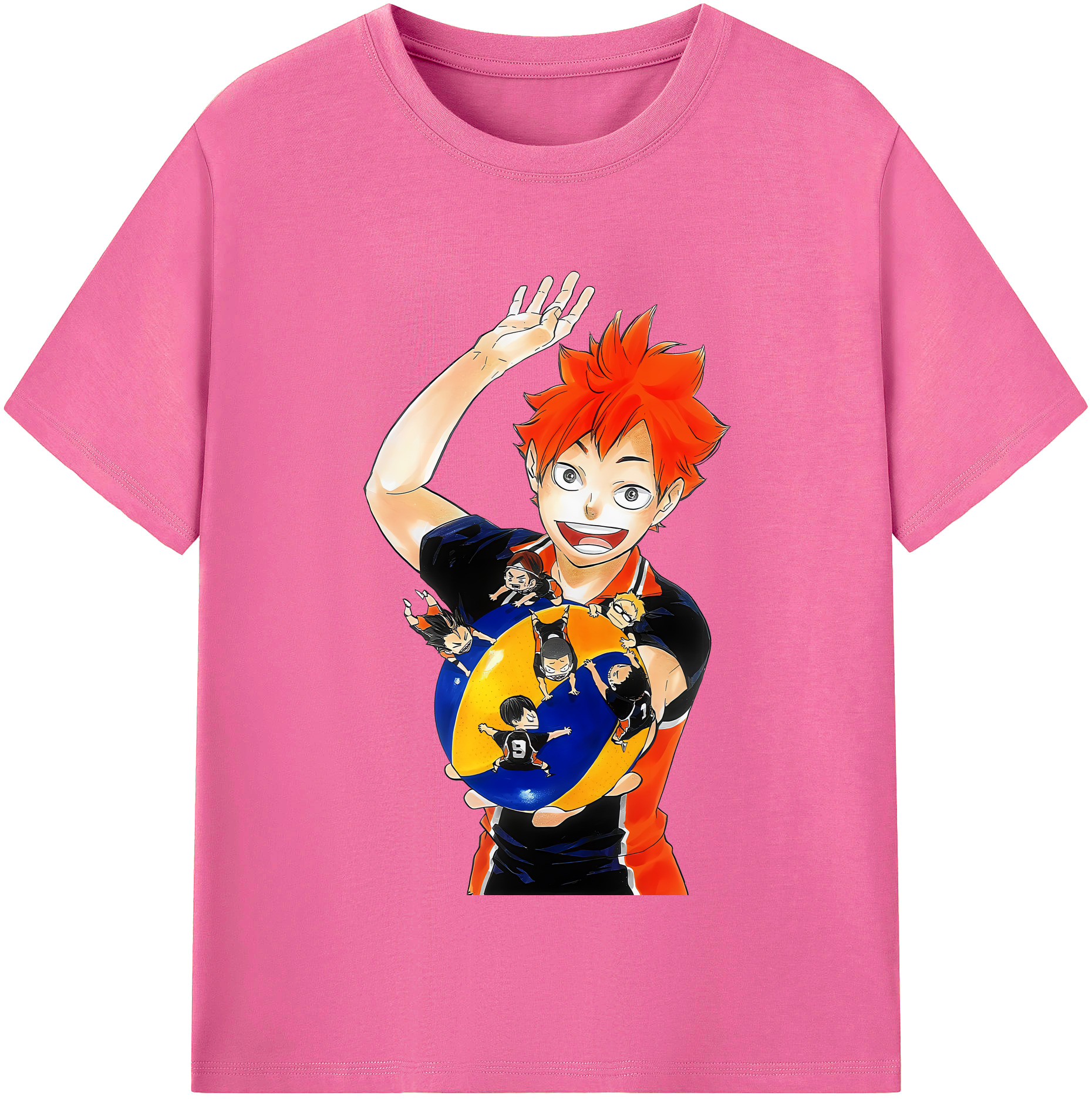 （画像用） ハイキュー!! Haikyu!! レディースカジュアルプリントTシャツ（綿100％）